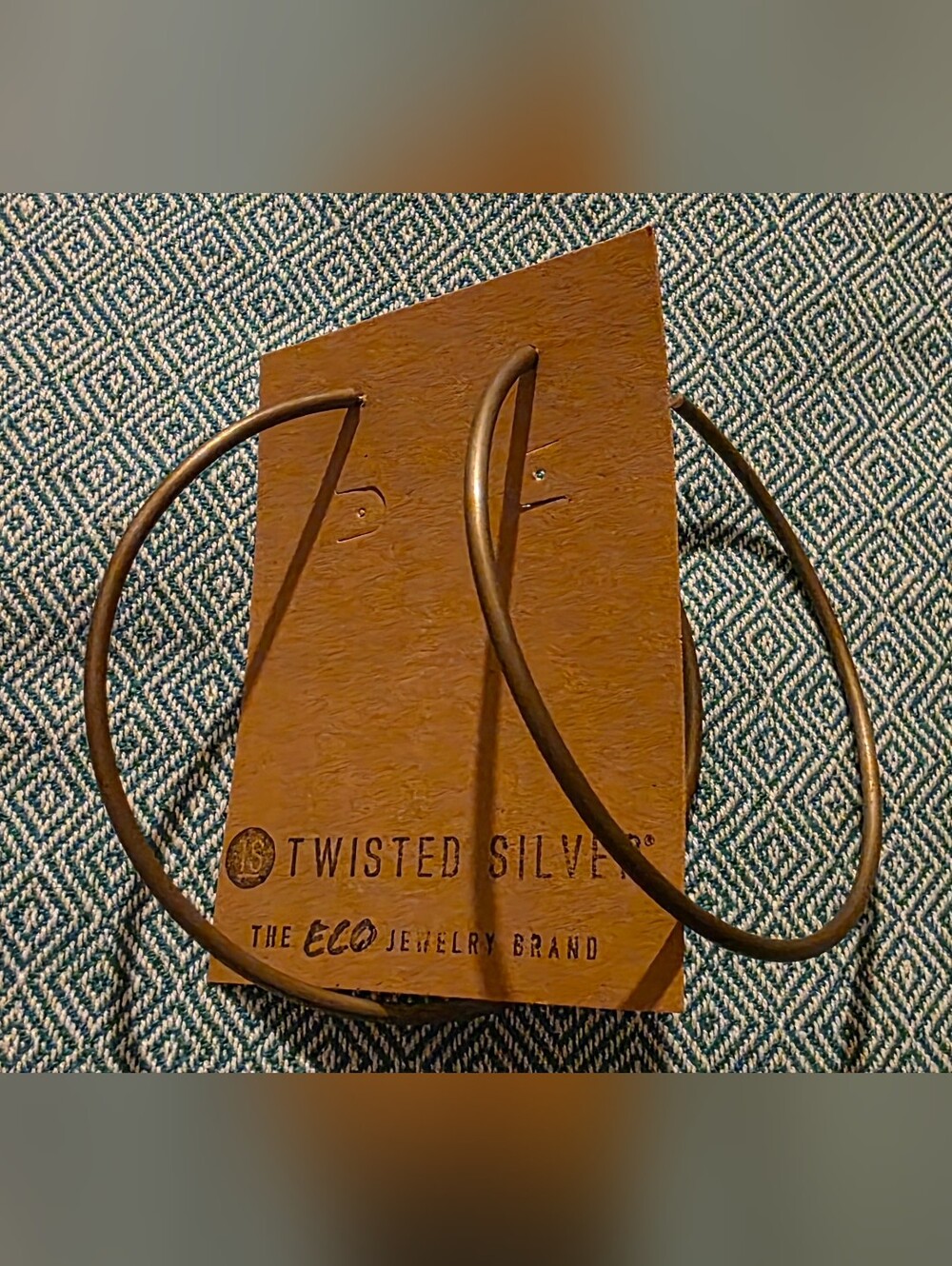 New Twisted Silver Brand Khloe Brass Handcrafted Hoops
